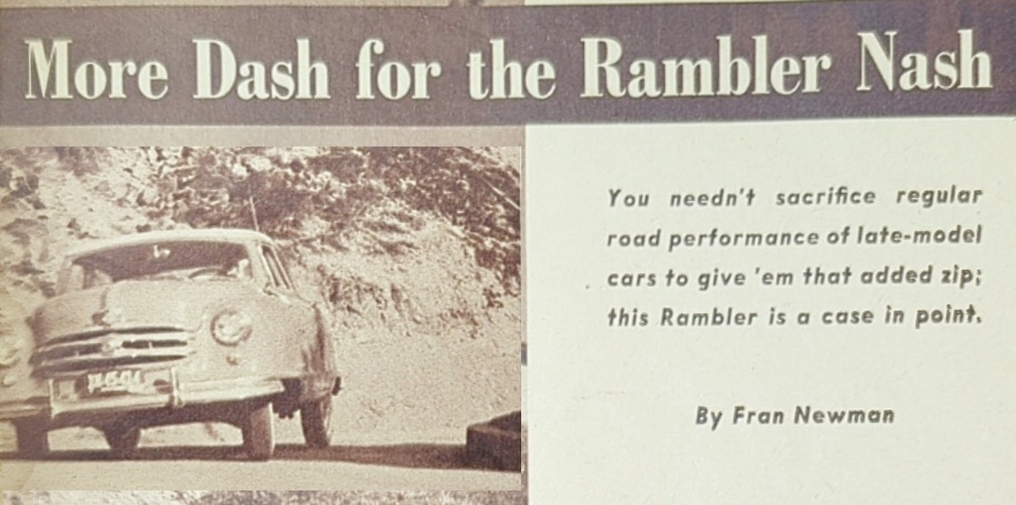 More Dash for the Rambler Nash